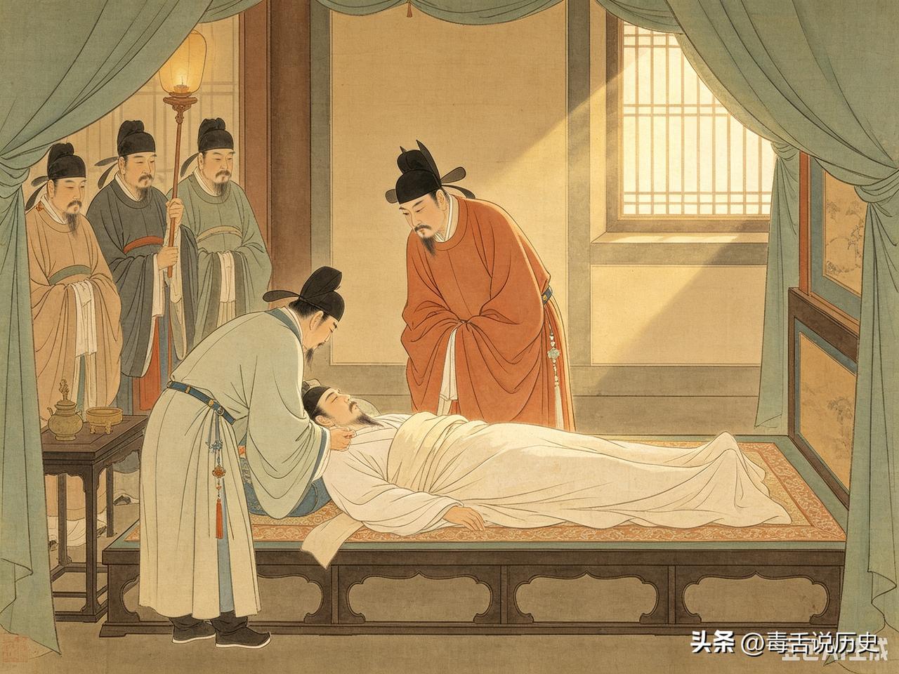 景德二年的冬天，宰相毕士安死了。宋真宗罢朝五日，红着眼圈对寇准说：“毕士安，善人