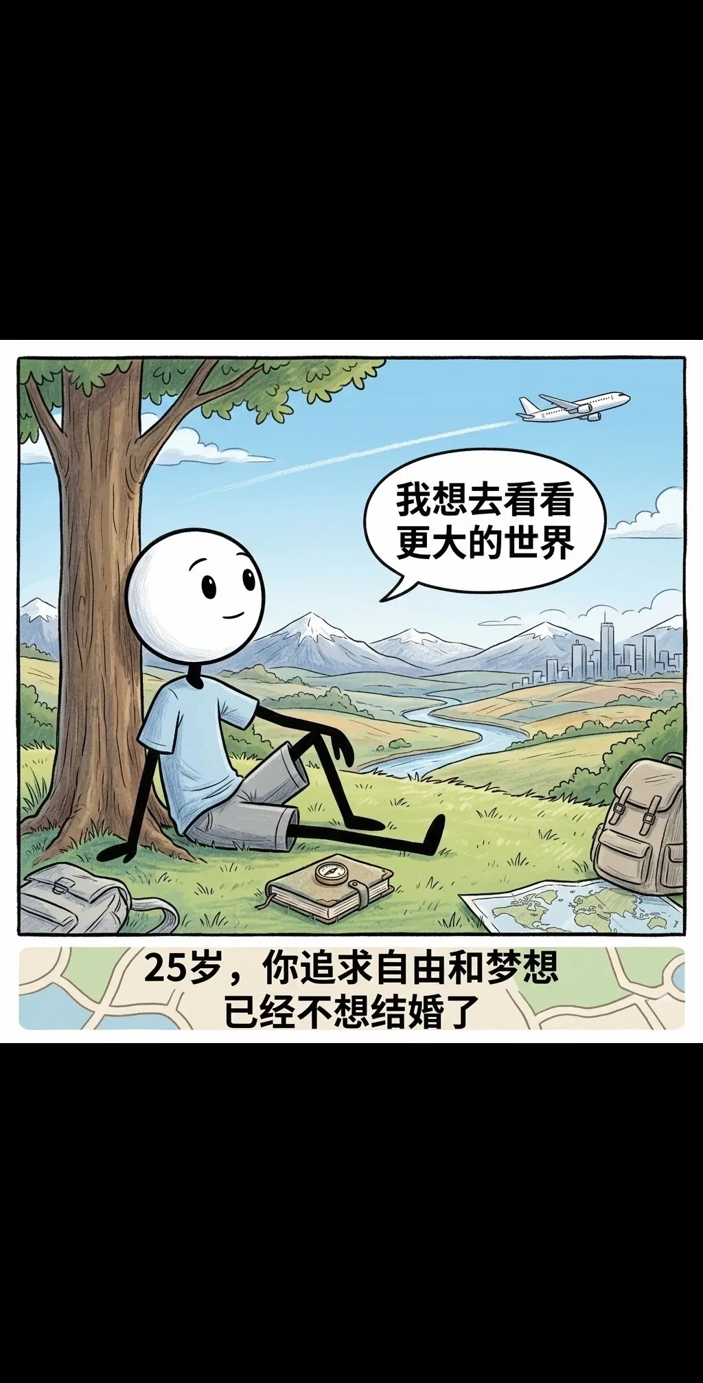 世界越来越美了。我独自一人，却很自在。我别无所求，只想被阳光晒透。