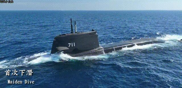 “海鲲”号潜艇首次50米深度潜航测试画面曝光。