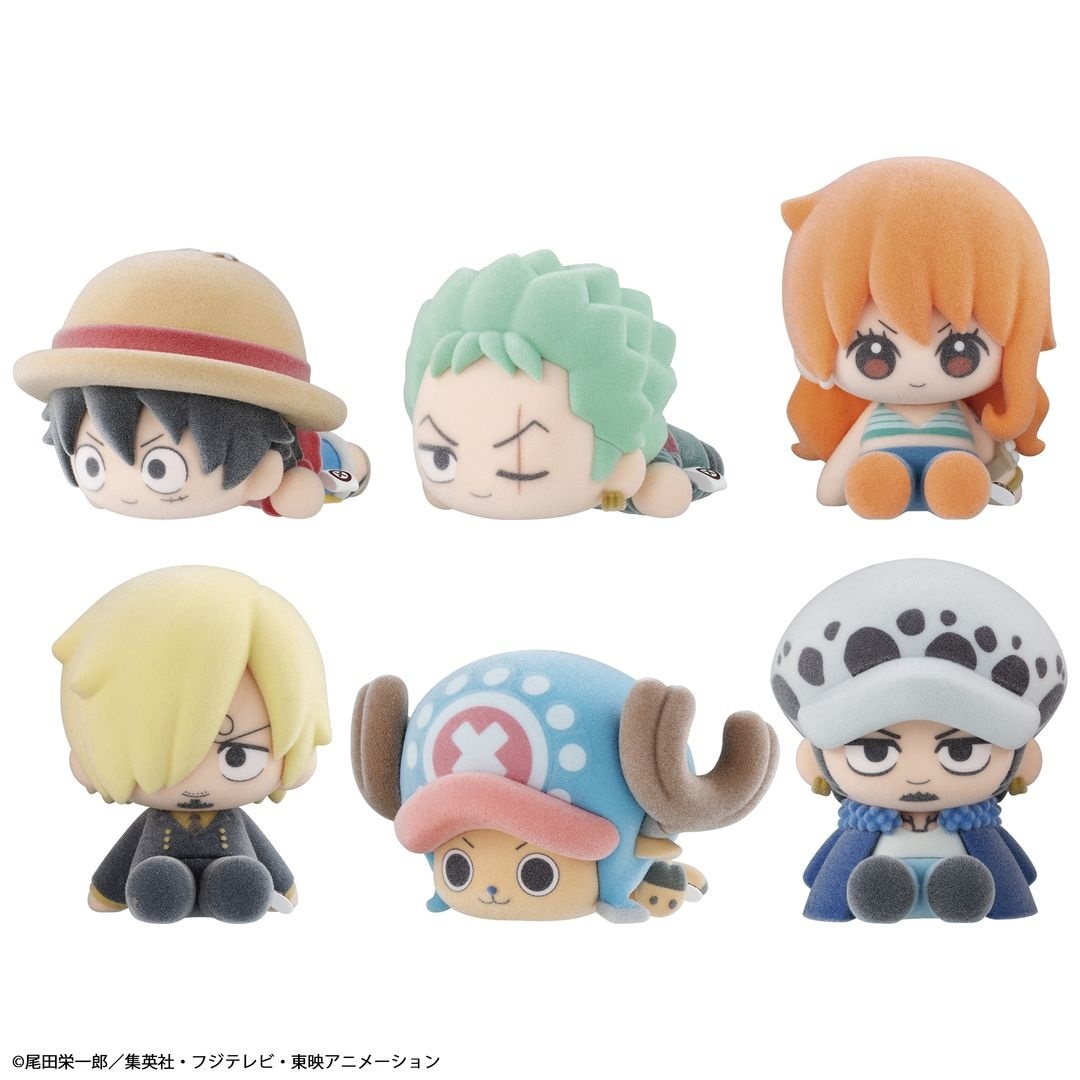 MegaHouse Nuippo ONE PIECE植绒盒蛋之路飞、索隆、娜美、