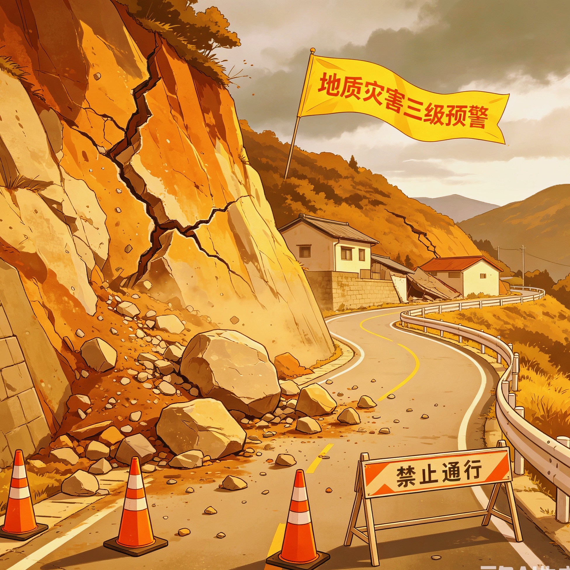 成都暴雨地灾山洪三预警齐发针对成都2026年7月10日发布的暴雨蓝色、地灾三级、