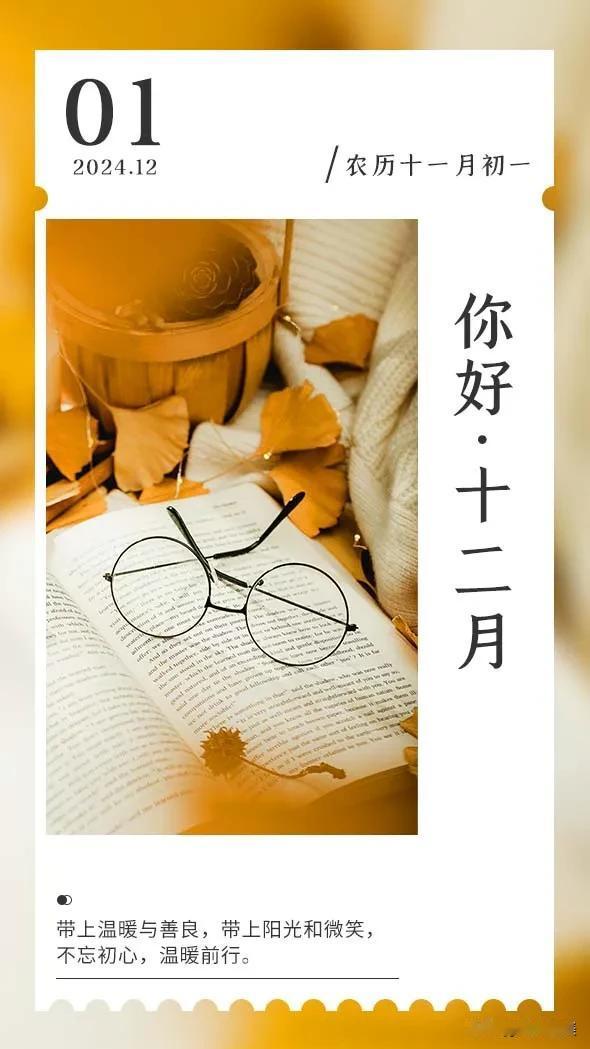 十一月再见，时光易逝，不纠结，不留恋，把过去留给过去，只管即将到来的十二月。愿在