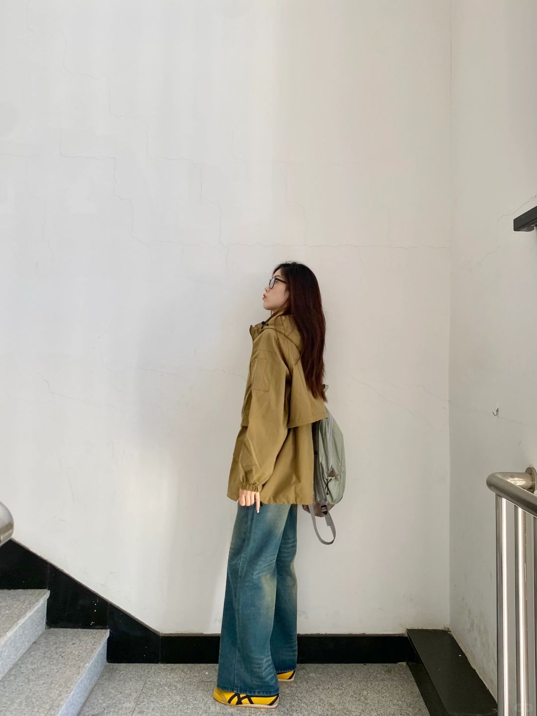 176/56高个子🎞️降温就要穿冲锋衣啊啊！🍂