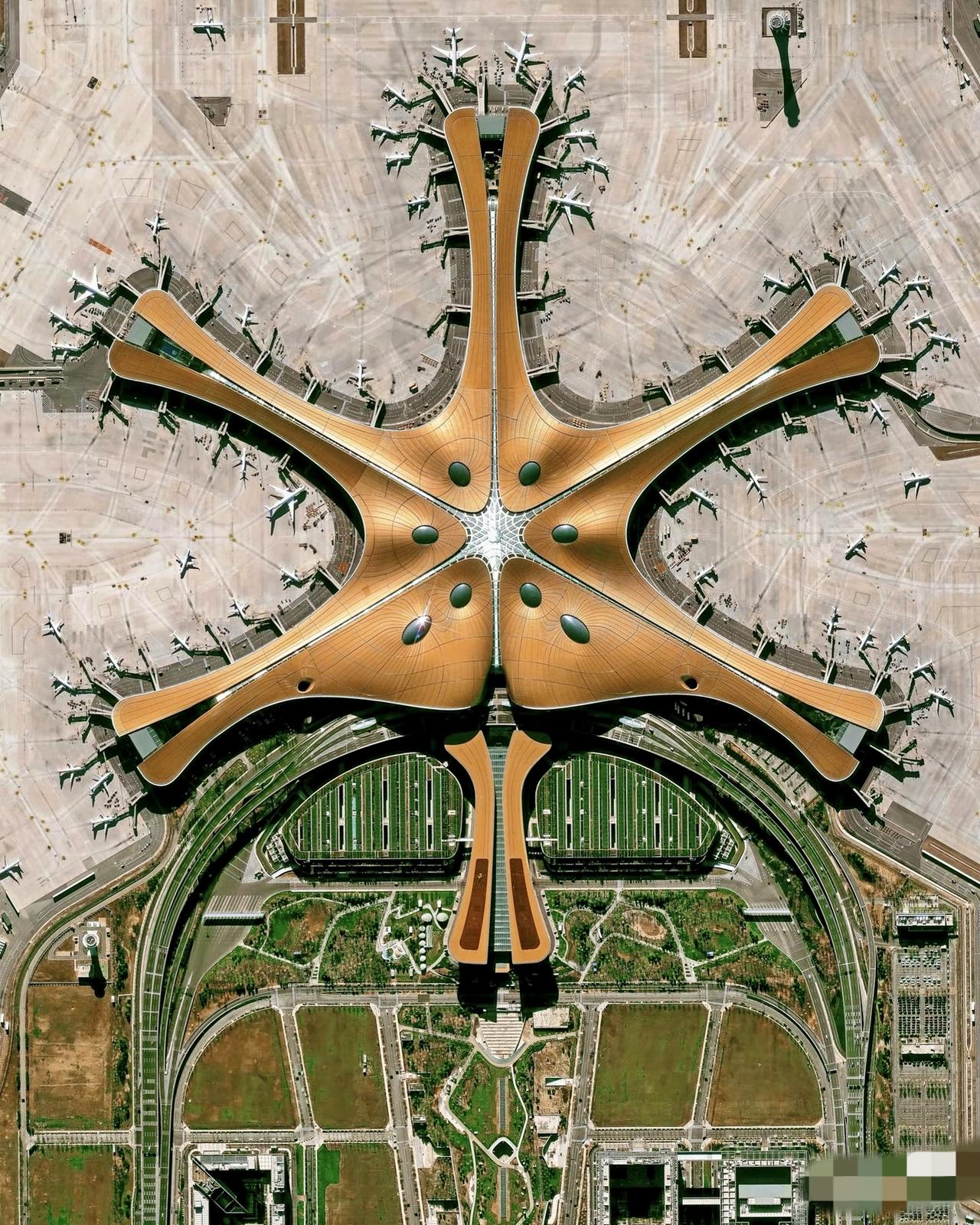 北京市大兴机场卫星图