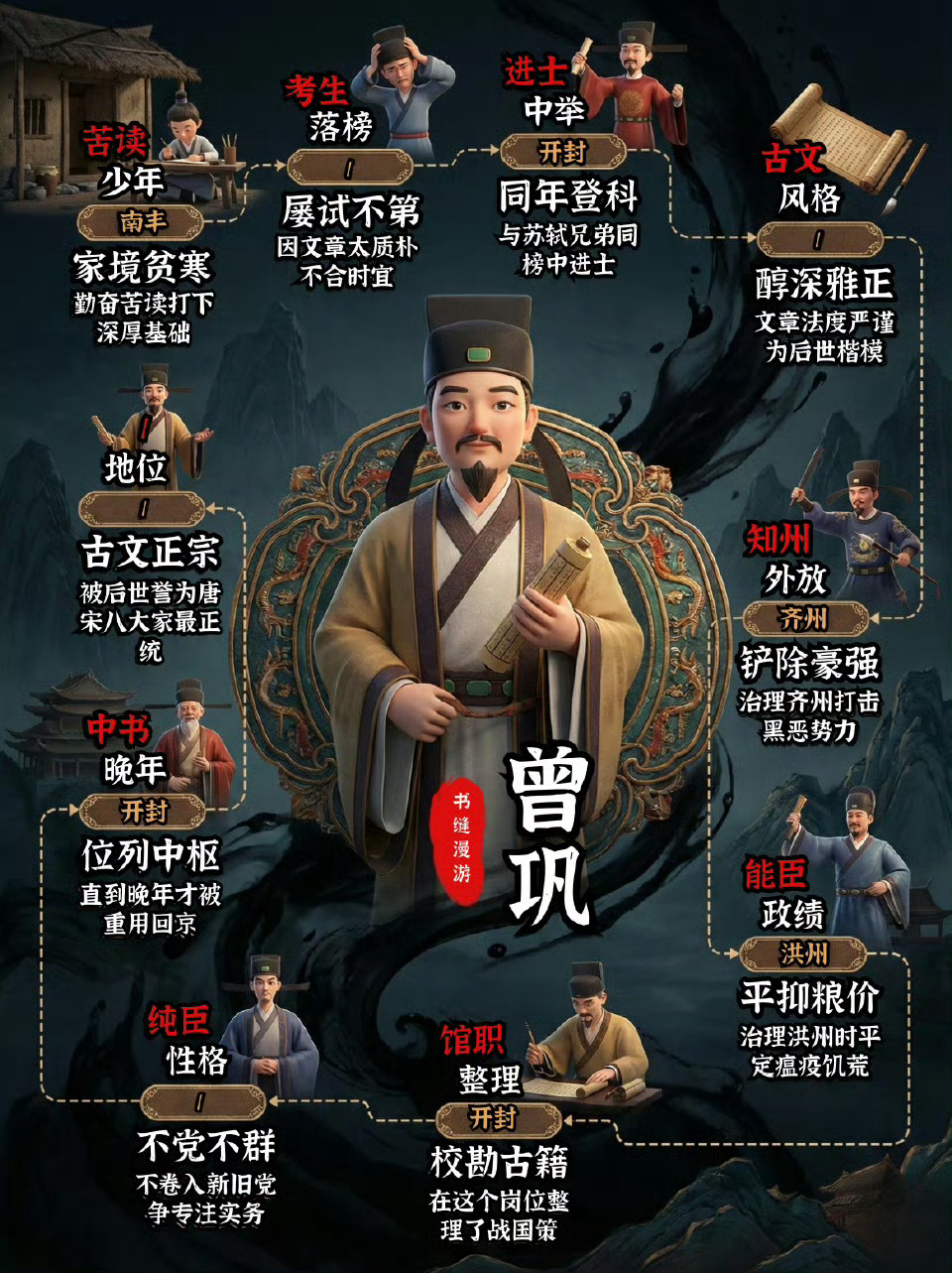 一张图读懂唐宋八大家！✨  南阳·南召