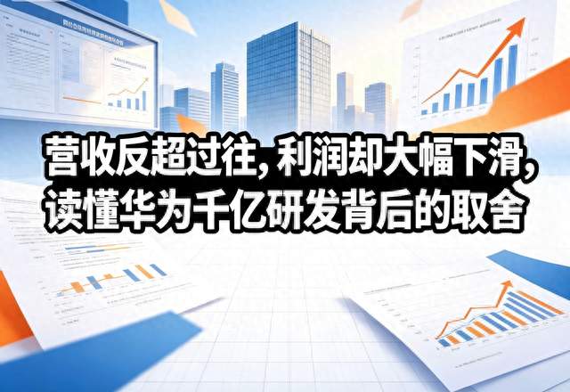 营收反超过往，利润却大幅下滑，读懂华为千亿研发背后的取舍