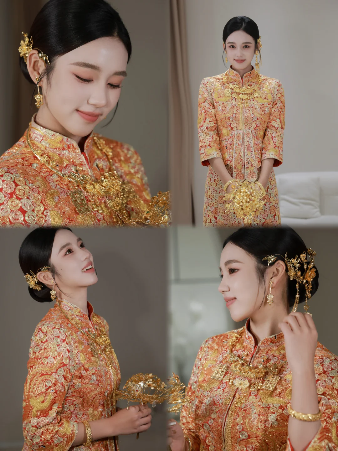 太原跟妆｜金灿灿的中式秀禾，贵气感直接拉满