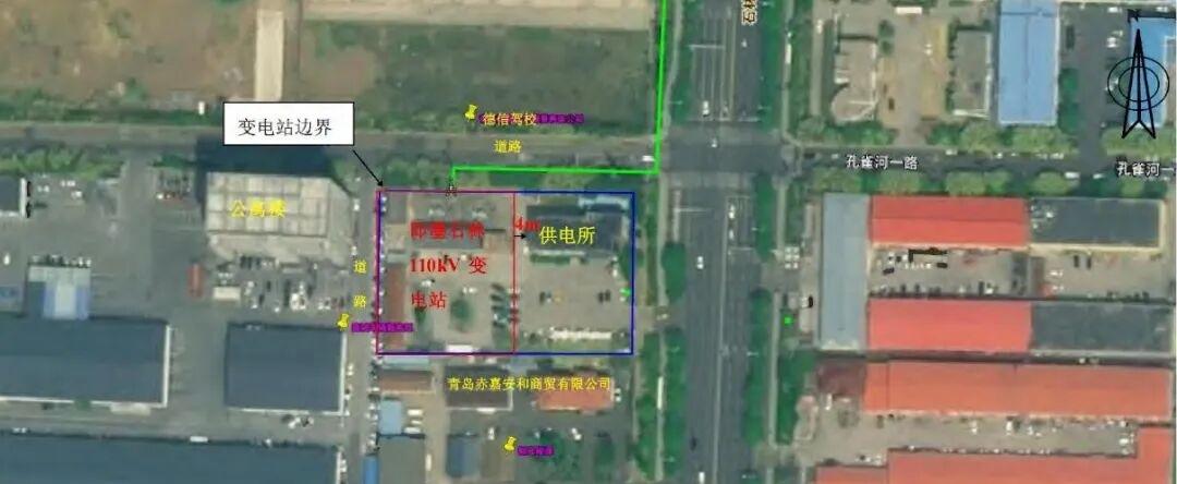 即墨区服装产业园35kV变电站110kV升压工程项目将实施，项目包括即墨石林11