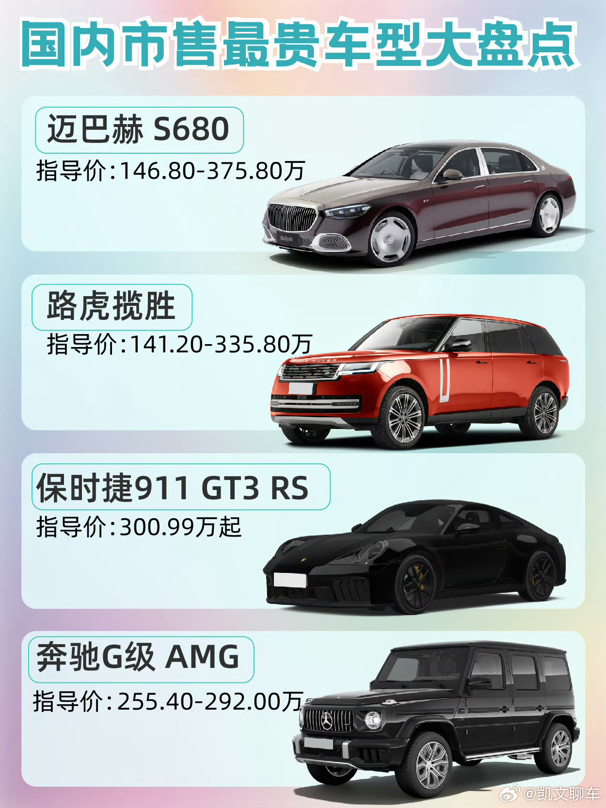 国内市售最贵车型大盘点 ​​​
