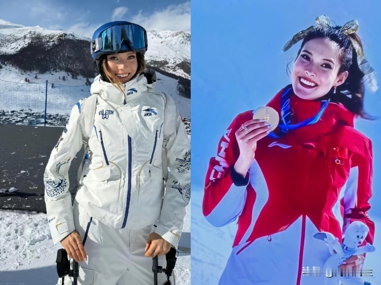 谷爱凌这一落地，
我也算看明白了，
咱们普通人跟着吼两嗓子是图个乐，真正乐开花的