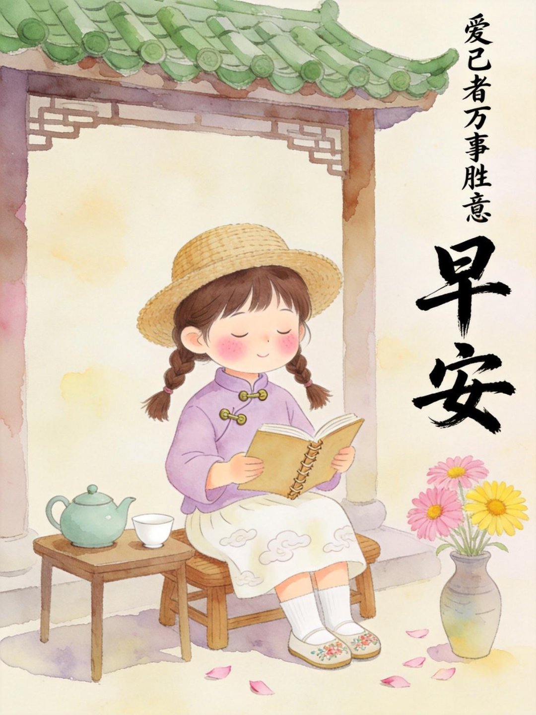 早安 一日之计在于晨，一声问候暖人心早安 