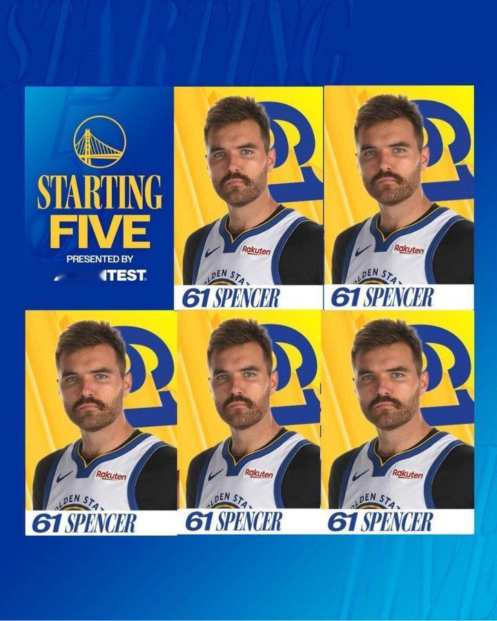 库里不在时，请让斯潘塞锁定首发，比其他人稳定多了金州勇士