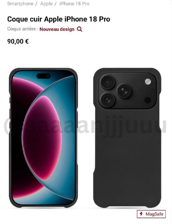 iPhone18ProMax手机壳曝光 这么看灵动岛确实缩小了 观感很不错👍 