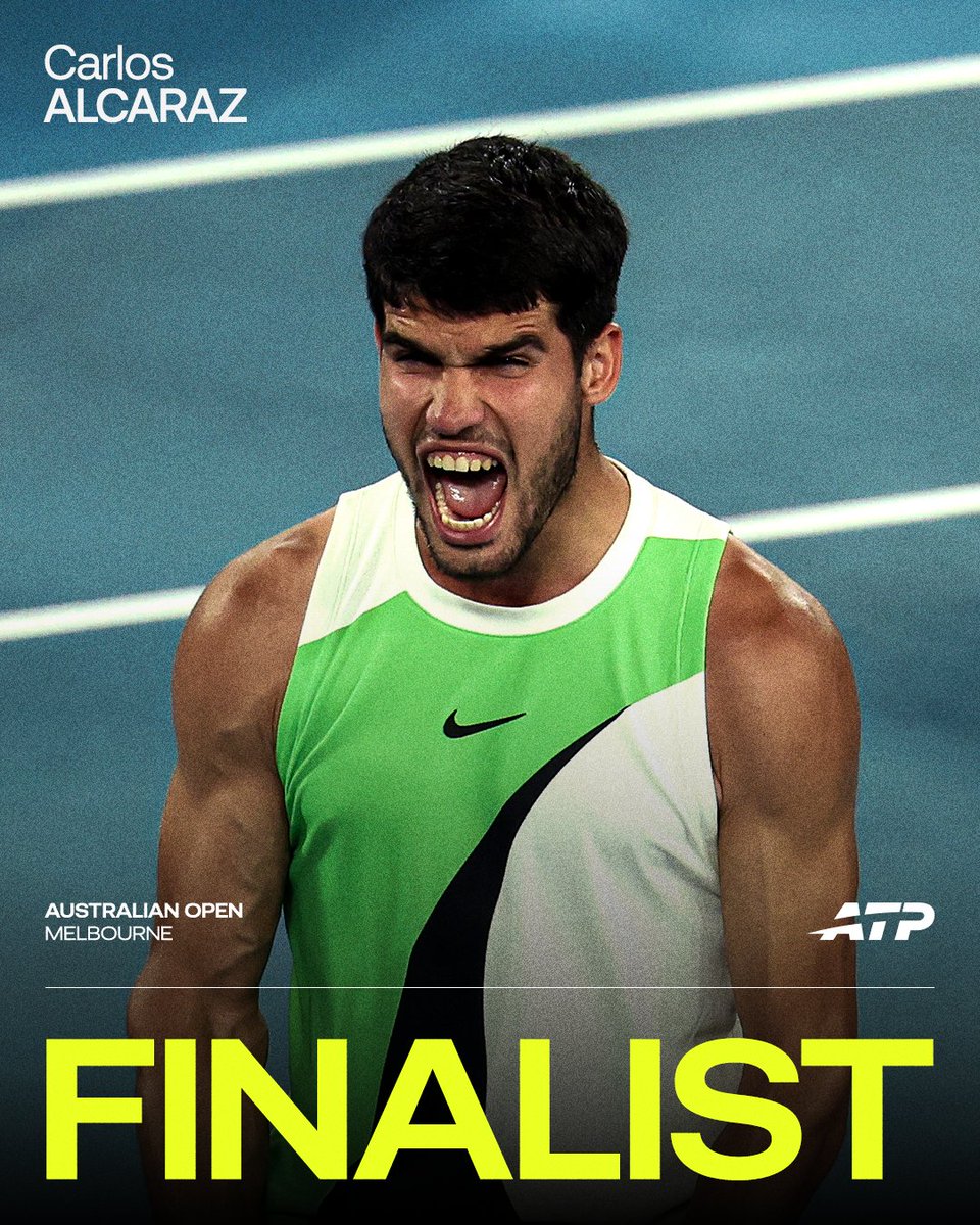 ATP：阿尔卡拉斯首进澳网决赛，第8次晋级大满贯决赛
