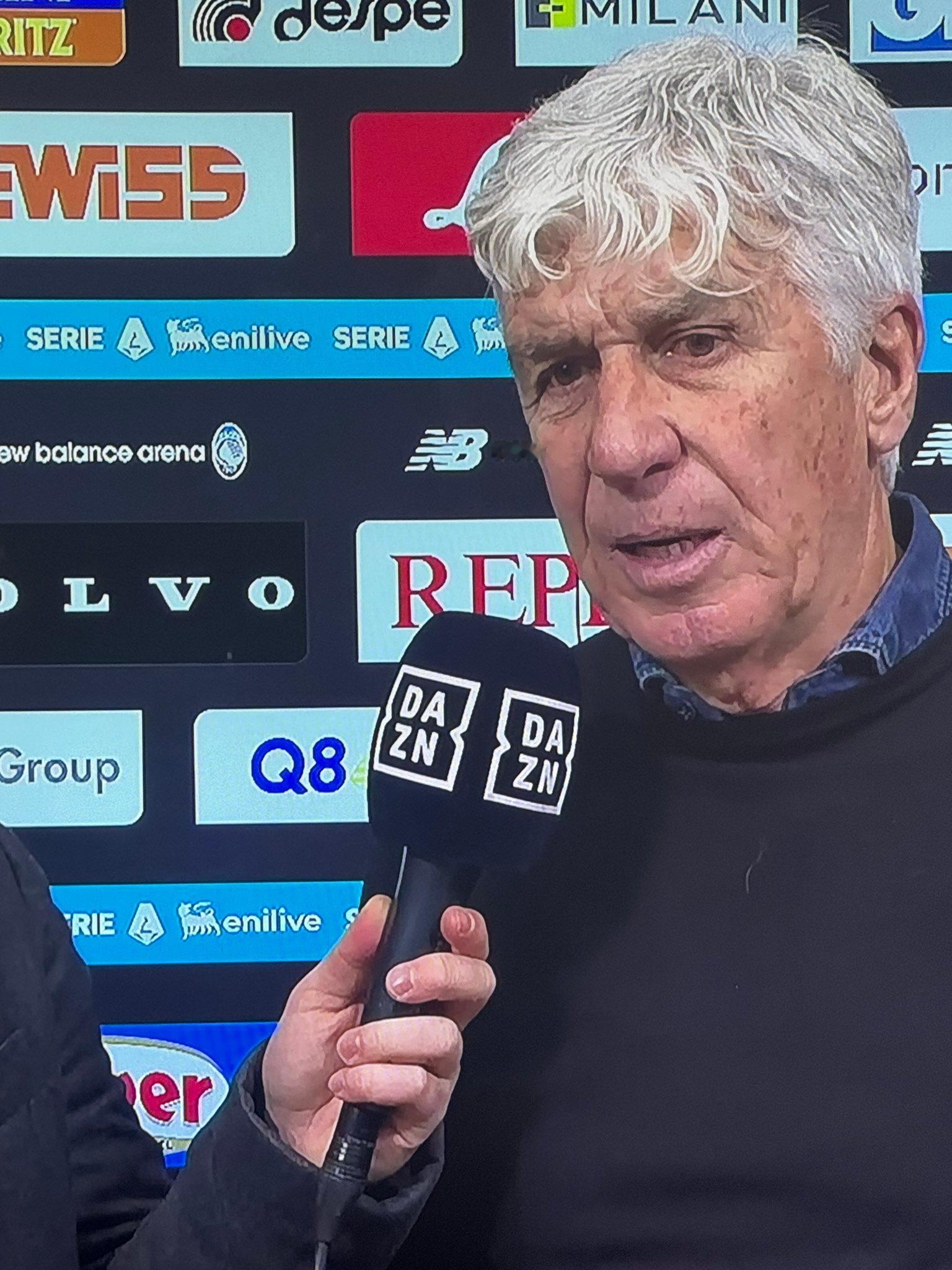 加斯佩里尼赛后接受DAZN采访，针对丢球非常强烈地批评了裁判。你对罗马今晚的表现