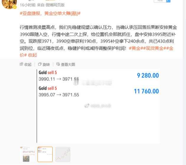 五单策略全胜，斩获1200+点利润完美收官 今日行情不像昨日那么墨迹，节奏很快机