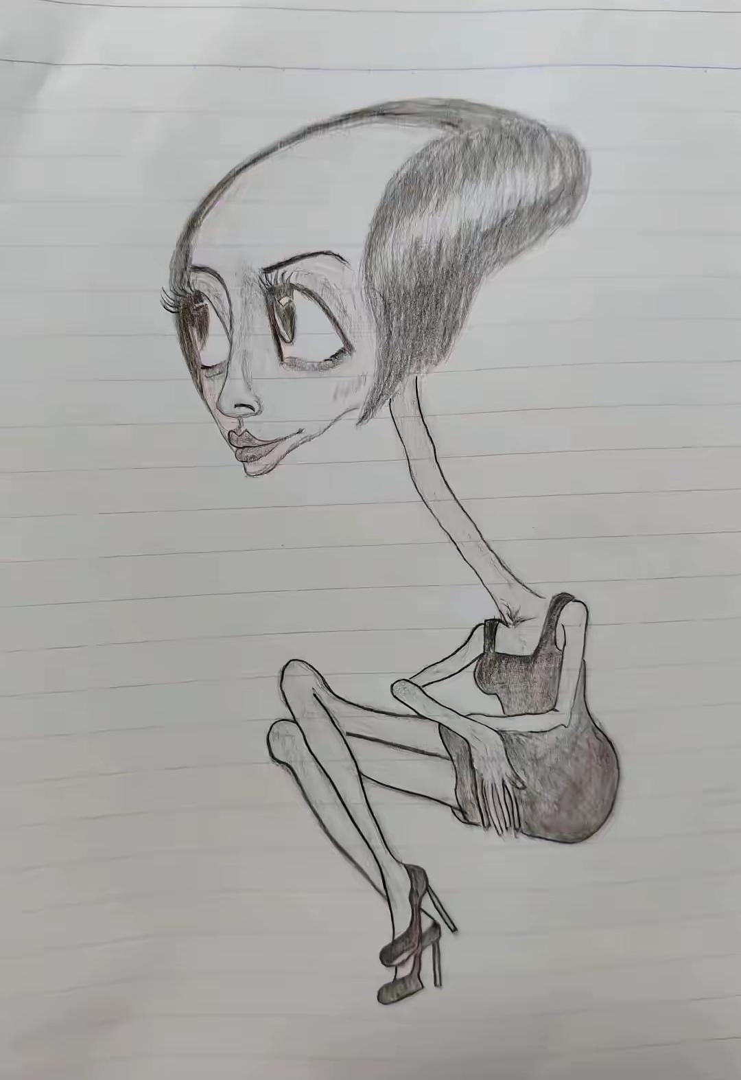 这是哪个挨千刀画的，太缺德了，真的太缺德了。把人家鲁豫丑画成这个样子。太没素质太