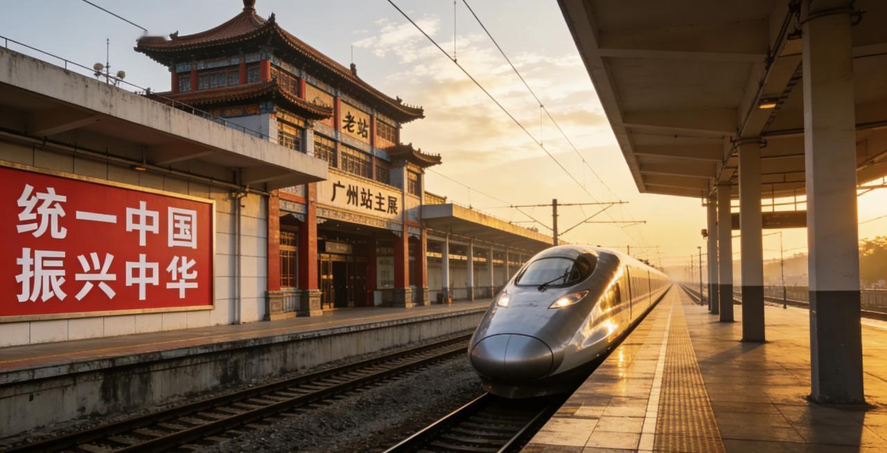百年广州站全面迈入高铁时代：光影流转，见证南国速度

【光影流转中的站台记忆】