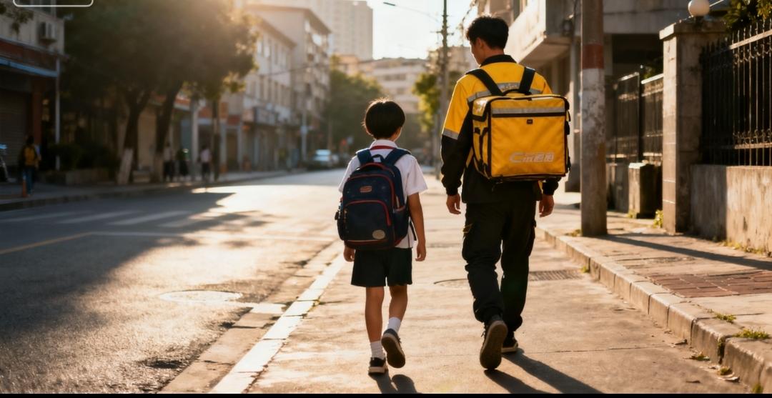 女子让跑腿送娃上学引热议！是“甩手掌柜”还是无奈之举？
 
“孩子上学不用送，跑