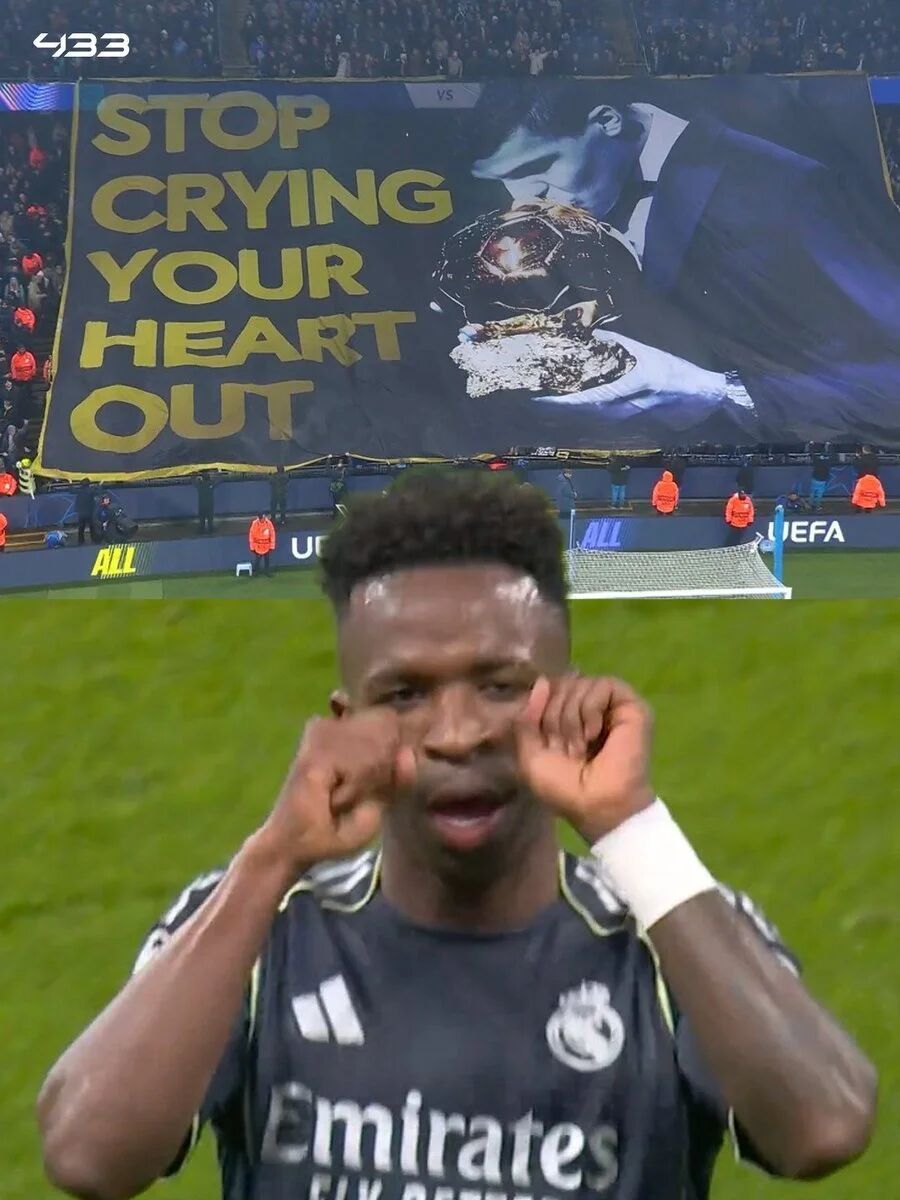 第22分钟，维尼修斯操刀点球骗过唐纳鲁马得分，皇马1比0领先，总比分4比0。进球