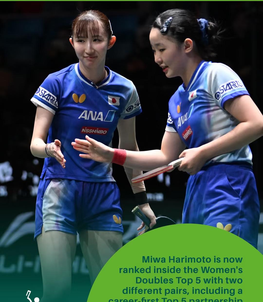 国乒女双决赛对手—早田希娜/张本美和3:1申裕斌/朱芊曦，晋级女双决赛！
7月3
