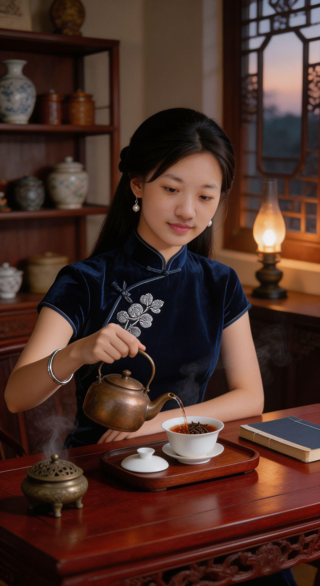 都说“贫贱夫妻百事哀”，
可真正哀的不是清贫，
是再无人可吵、无茶可续。
民国才