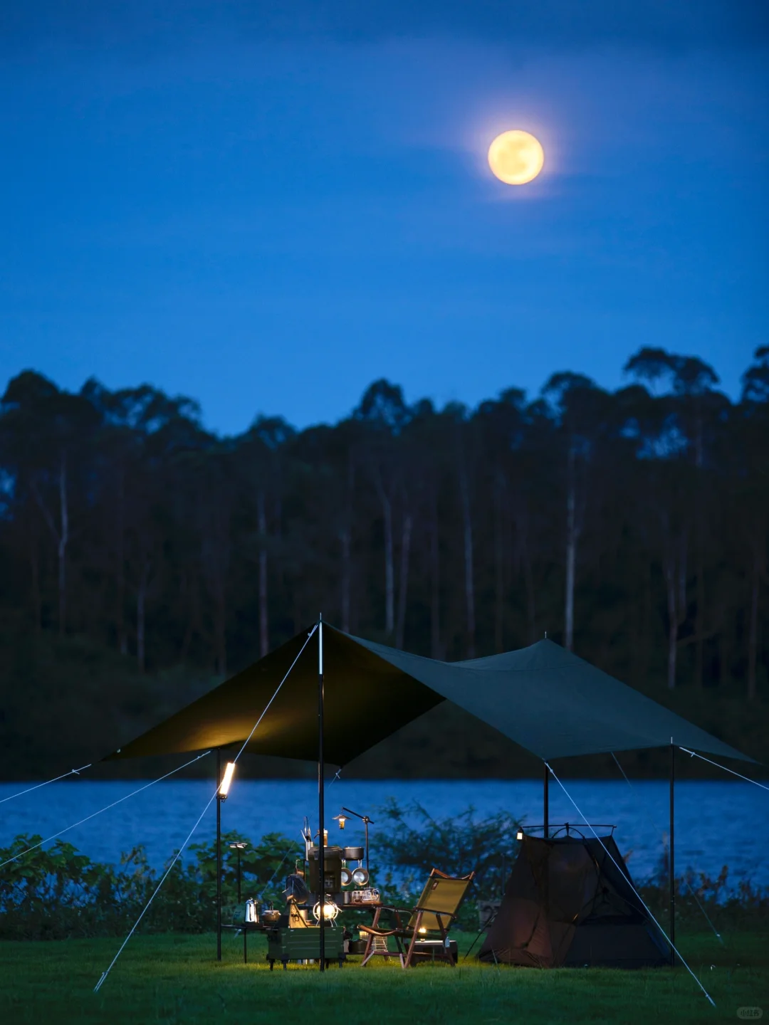 我拍到的治愈系月光