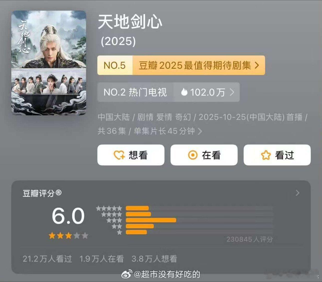 天地剑心开分6.0分天地剑心豆瓣6.0分天地剑心豆瓣6.0分，哇，[抱一抱][抱
