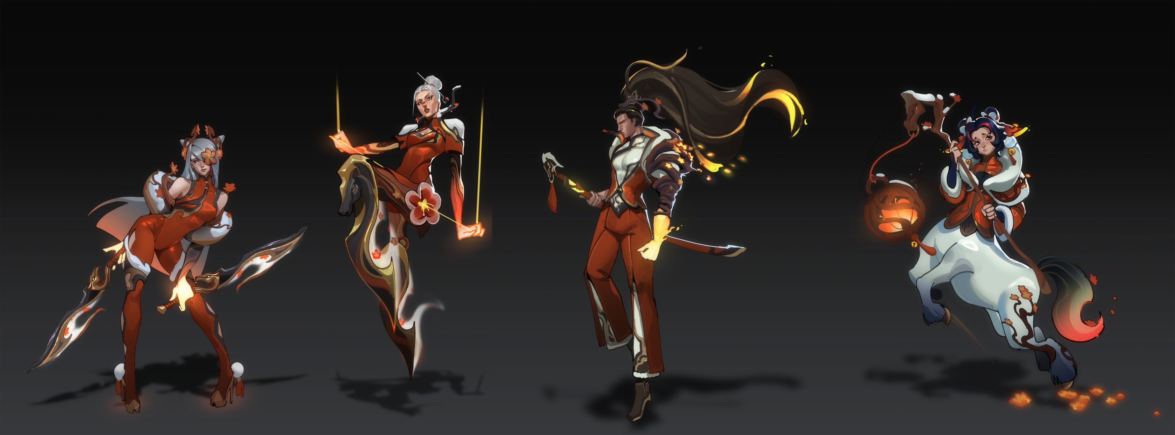 LOL踏雪寻梅&龙马烈焰皮肤 早期版本探索设计英雄联盟