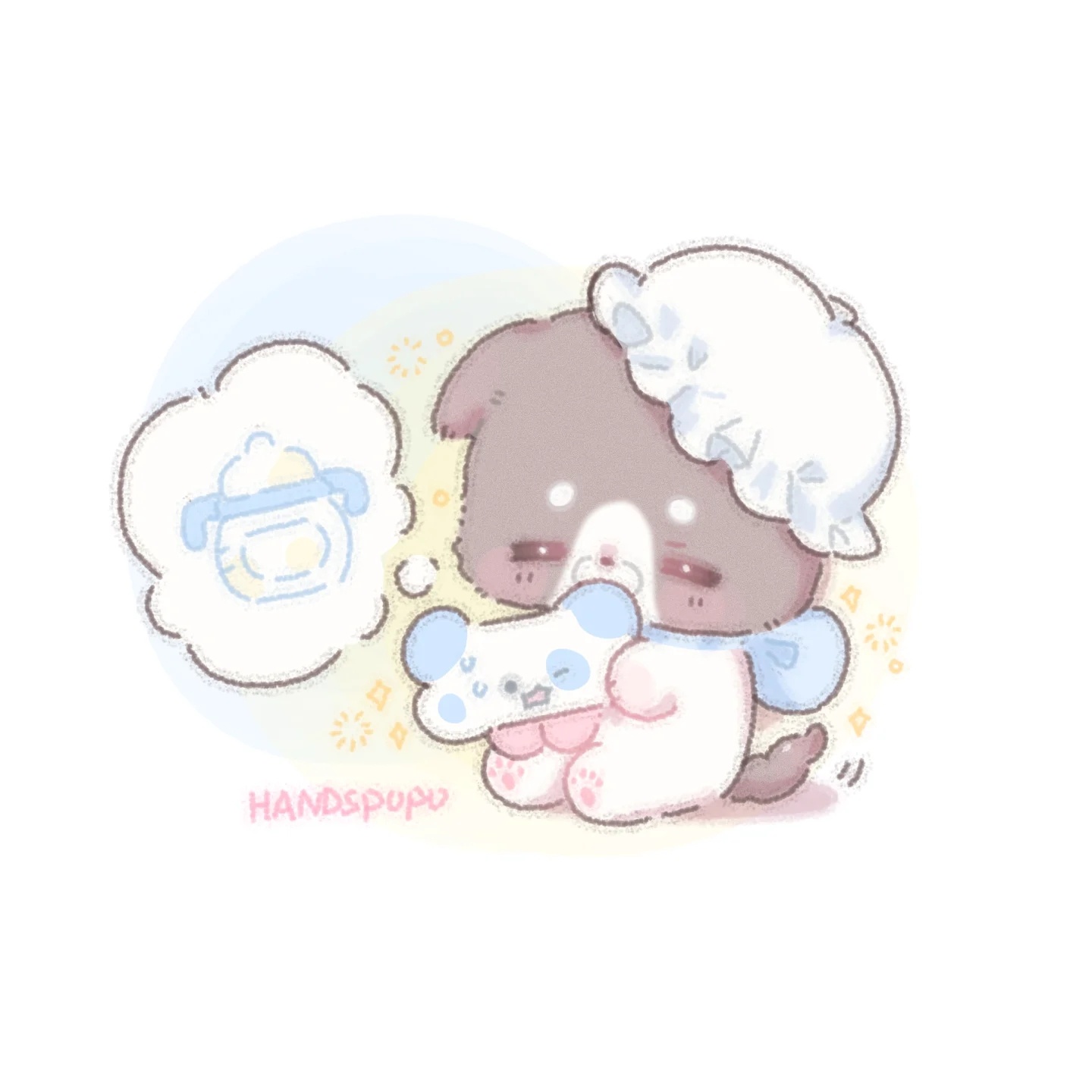 可爱头像分享ฅ^•ﻌ•^ฅ    cr：红薯  Handspupu#情侣头像[超