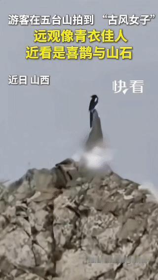 不可思议！”山西，一男子在五台山游玩，突然发现远处站着一名“古风女子”，男子一开