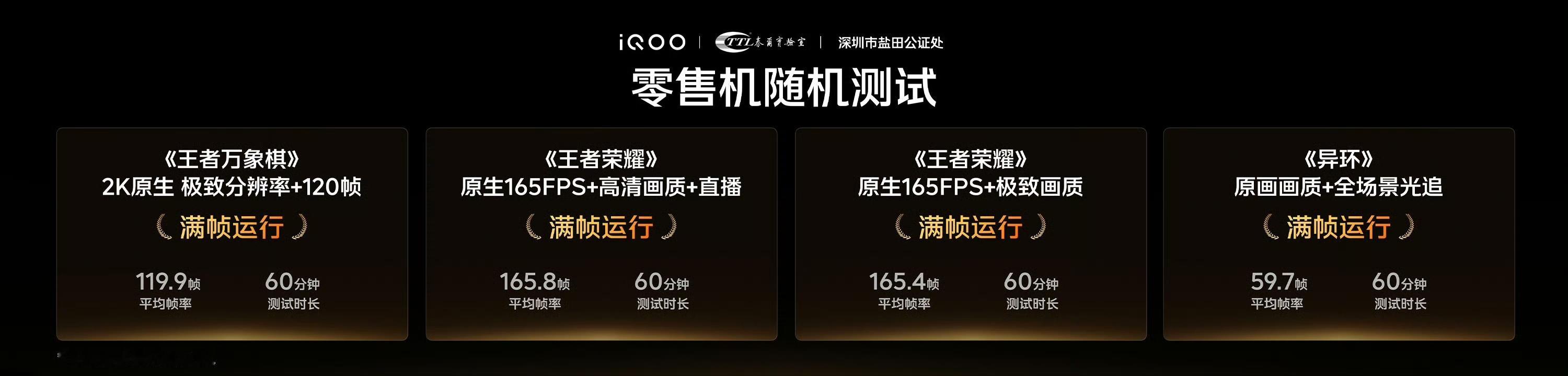 iQOO直接联合泰尔实验室和深圳盐田公证处，从产线上随机抽了iQOO16的量产零