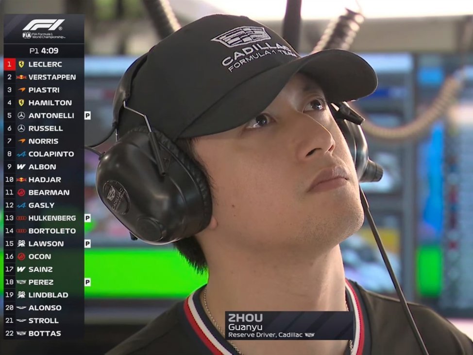 转播镜头给到了～周冠宇!F1赛车2026F1迈阿密大奖赛