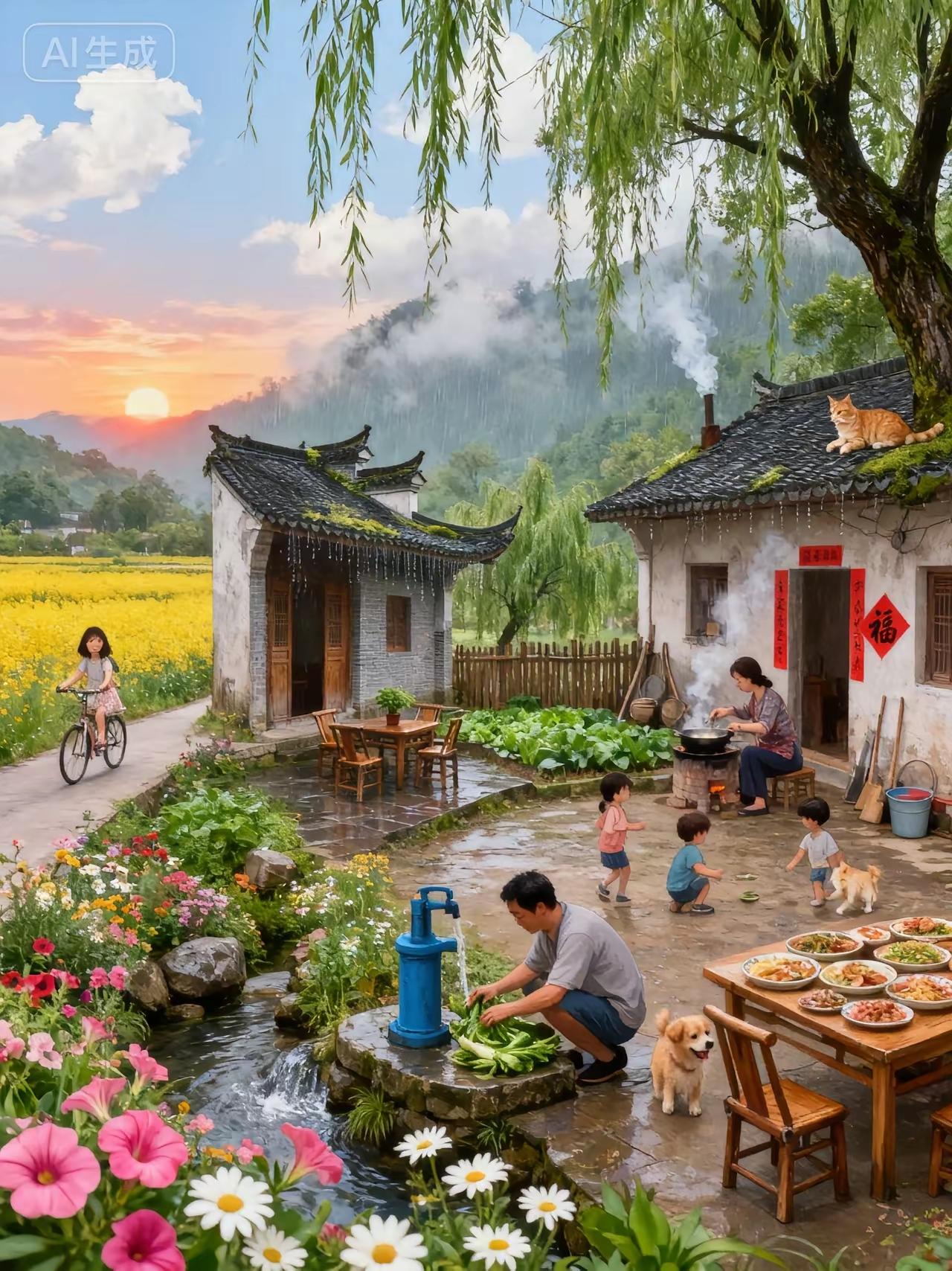 乡村田园生活，静谧美好，人间值得。