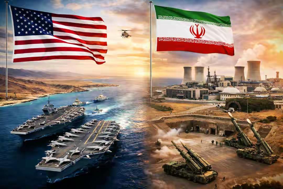 现在说特朗普被架在火上烤，一点不夸张。美国在中东摆的军事力量，看着吓人，实则就是