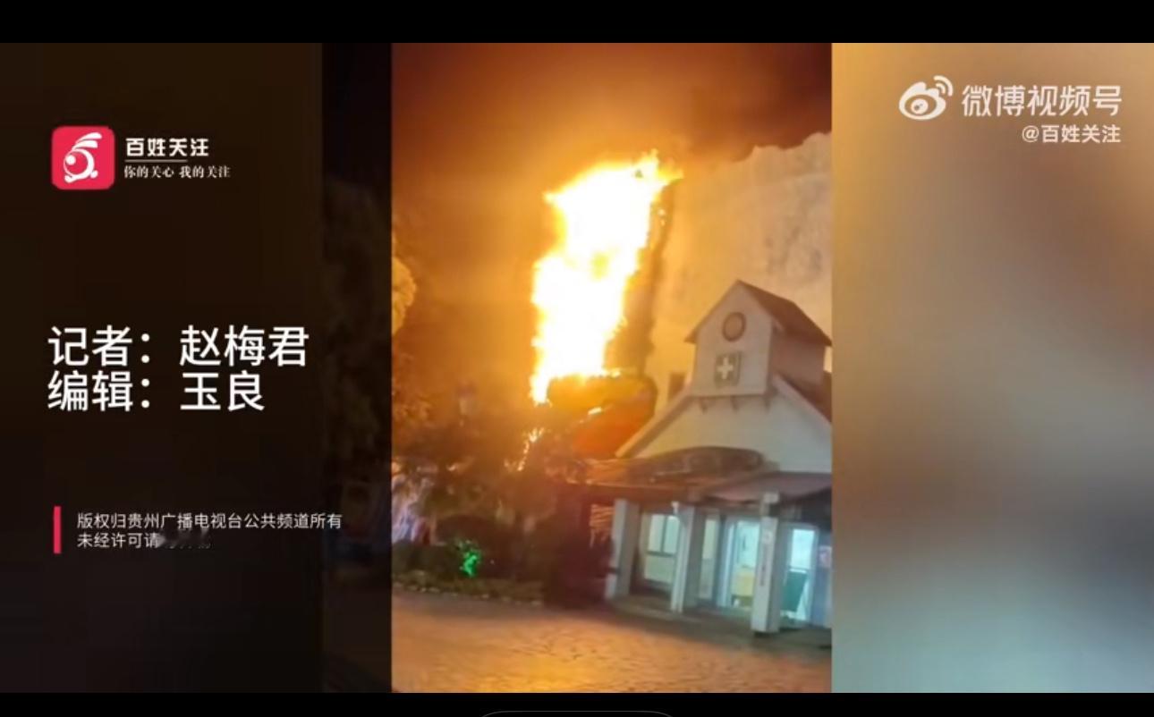上海欢乐谷失火被游客误认节目效果我的天啊 欢乐谷游乐场真的有很多那个火把的节目 