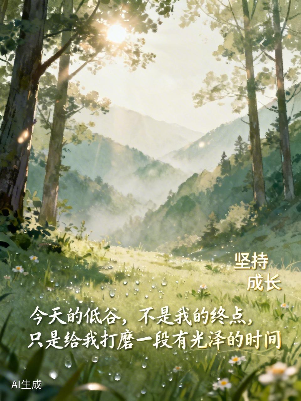 人生就像坐过山车，有高峰就有低谷。当陷入低谷，怀疑自己、觉得前路无光时，我常用“