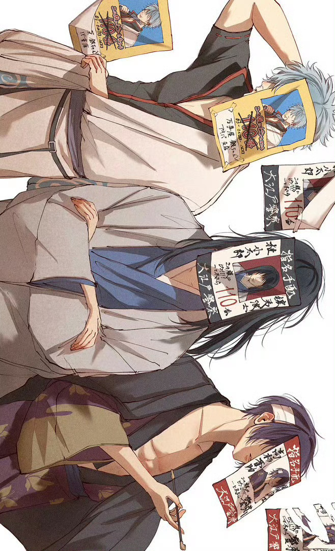 银魂 你们把自己通缉令贴在脸上何意味啊.绘：2_Loji 
