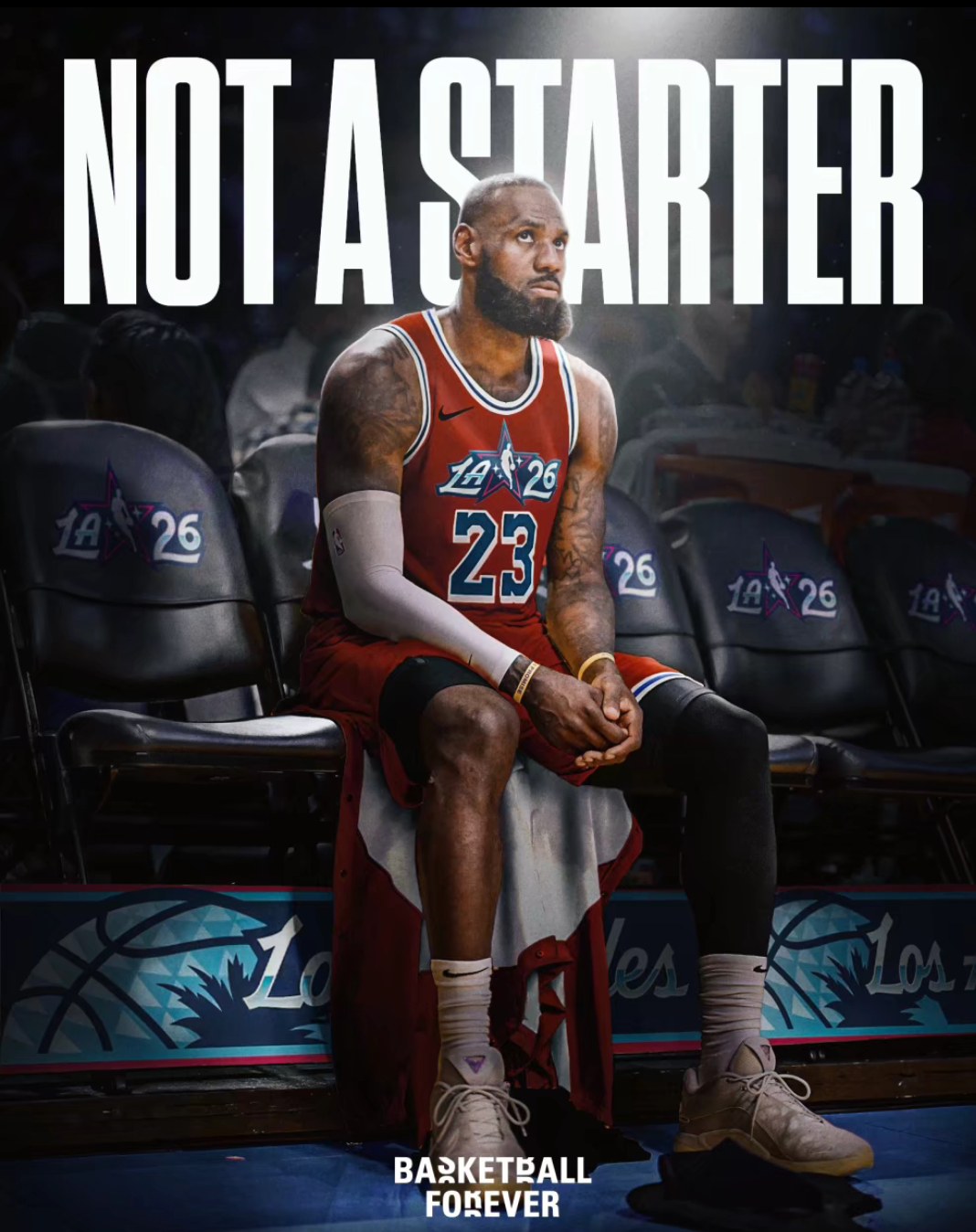 勒布朗-詹姆斯手握多项令人惊叹的NBA纪录，其中一项便是连续21次当选全明星首发