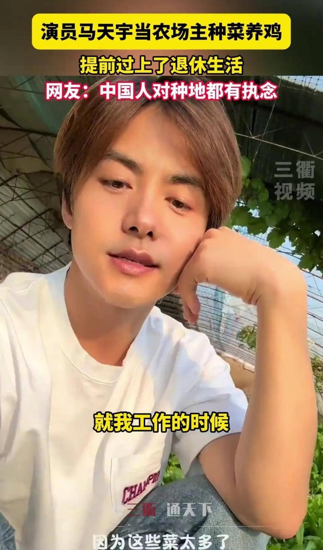 马天宇养了三四百只鸡如果你实现财富自由了，你别说养三四百只鸡，三四百只鹅，三四百