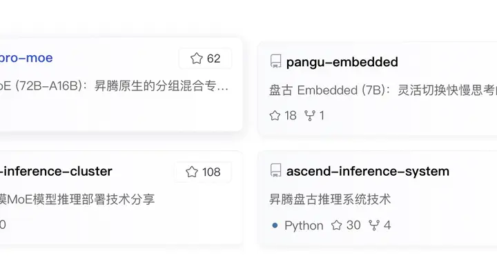昇騰生態再升級，華為宣布開源盤古7B稠密和72B混合專家模型