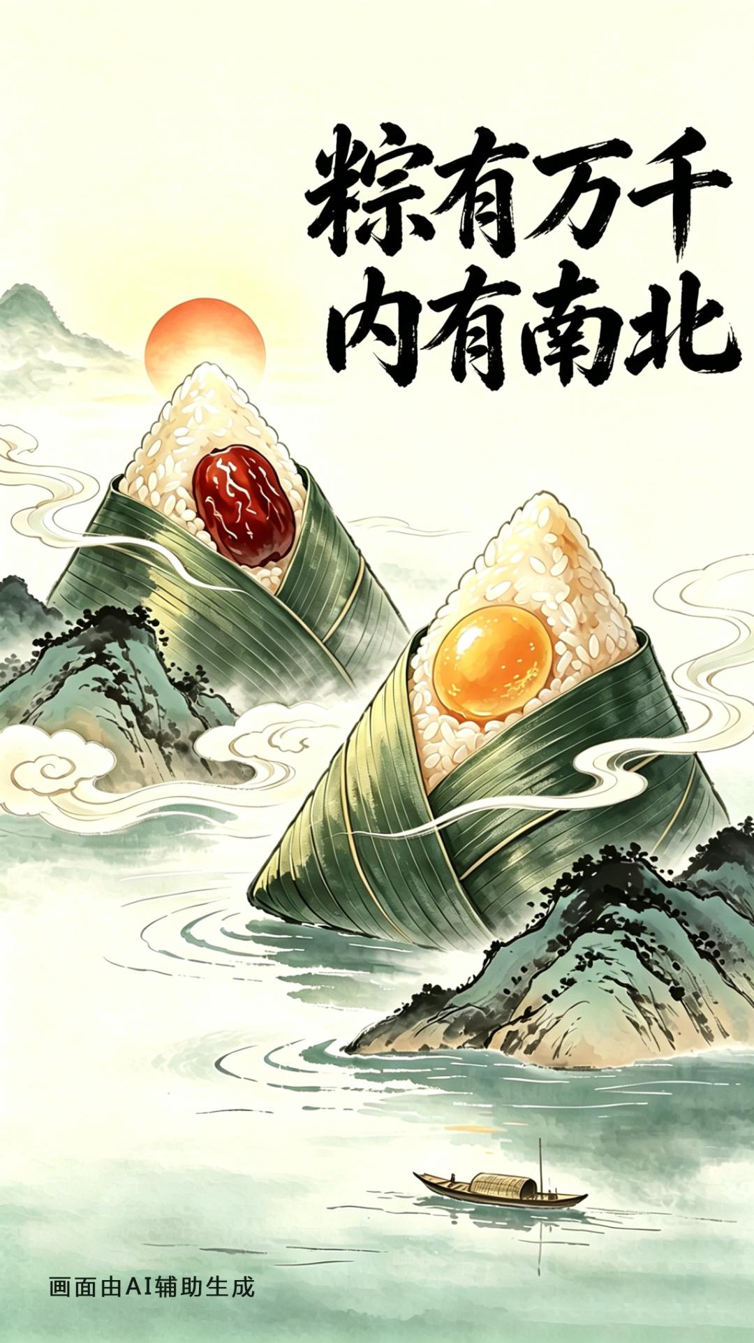 我认为甜粽子。美好接“粽”而来，“粽”是一帆风顺。