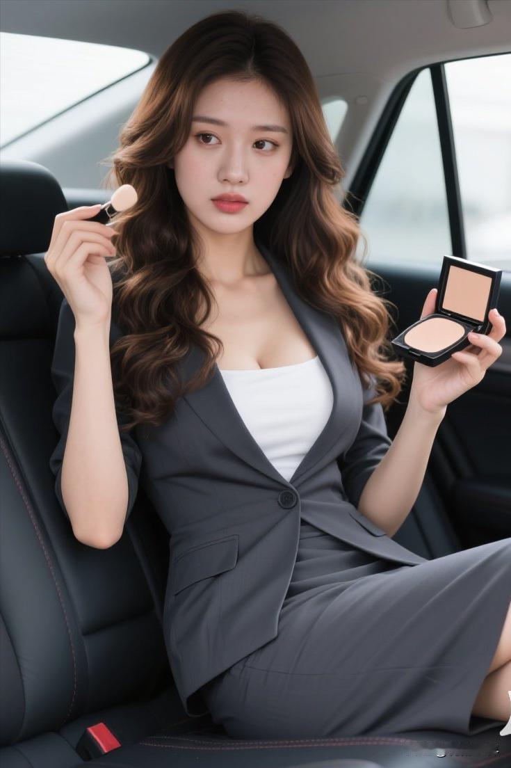 女生上班必须要化妆吗？
今天部门经理带我和会计
去客户那边对账
我们俩一上车
经