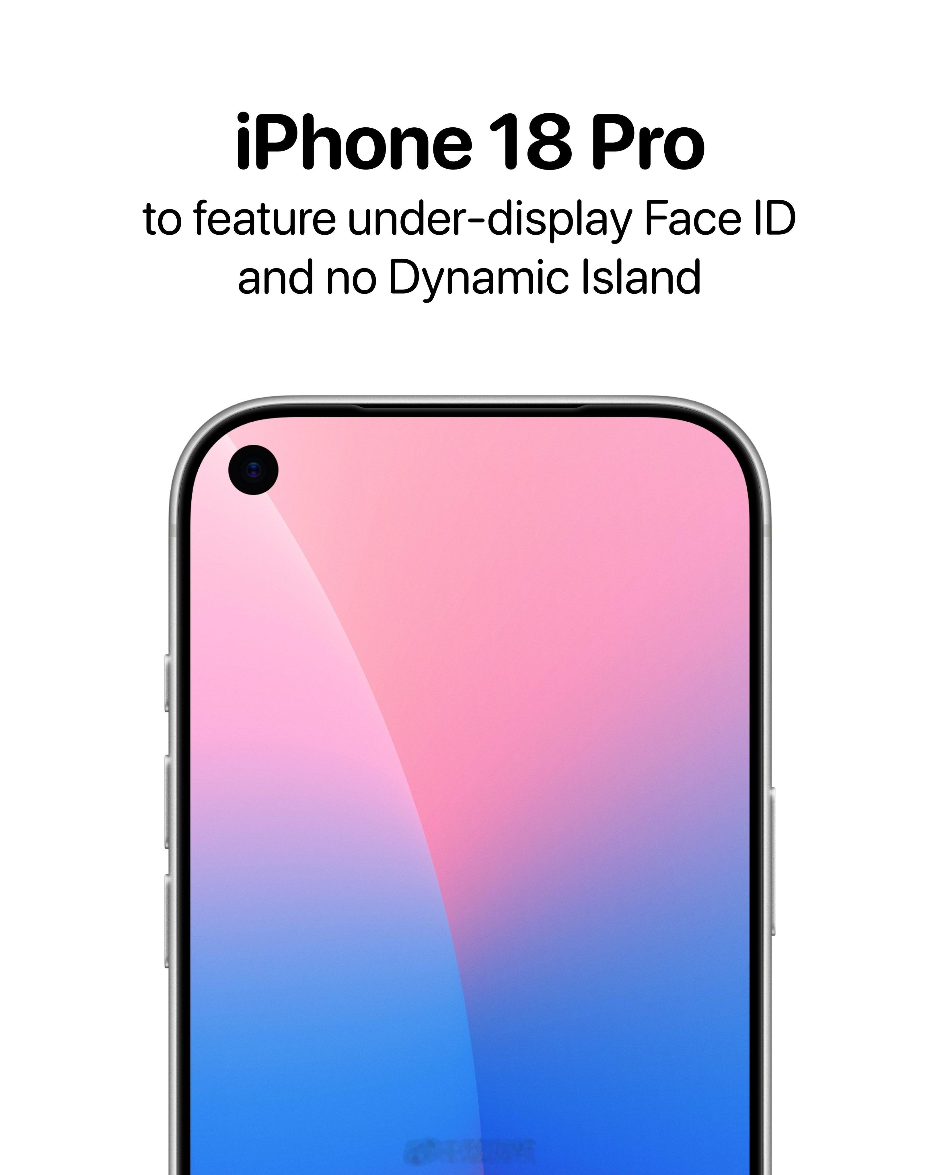 iPhone18Pro或实现FaceID小型化我觉得哈，灵动岛其实已经是最不好看