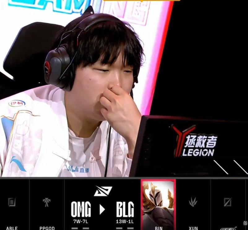 #BLG亮了天使#今天BLG的比赛，Bin，knight，ELK，ON都亮了天使