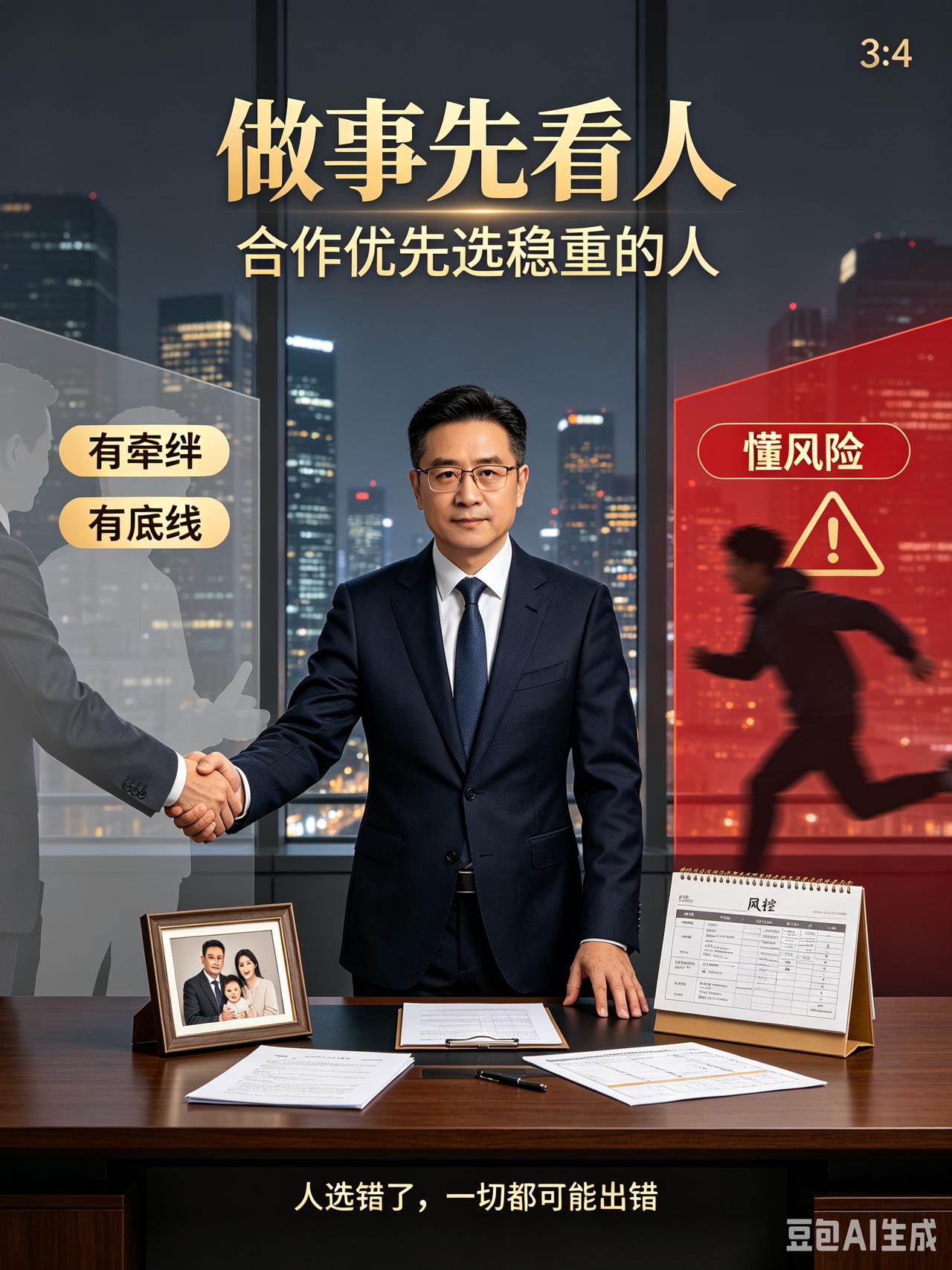 越混迹职场、越接触合作，越明白一个最现实的道理：
做生意、干工作、选搭档，优先中