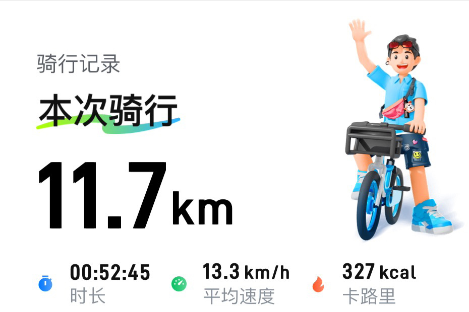郑钦文无缘巴特洪堡赛8强刚骑完11.7公里，在路上吹着风散心，刷到小文止步八强的
