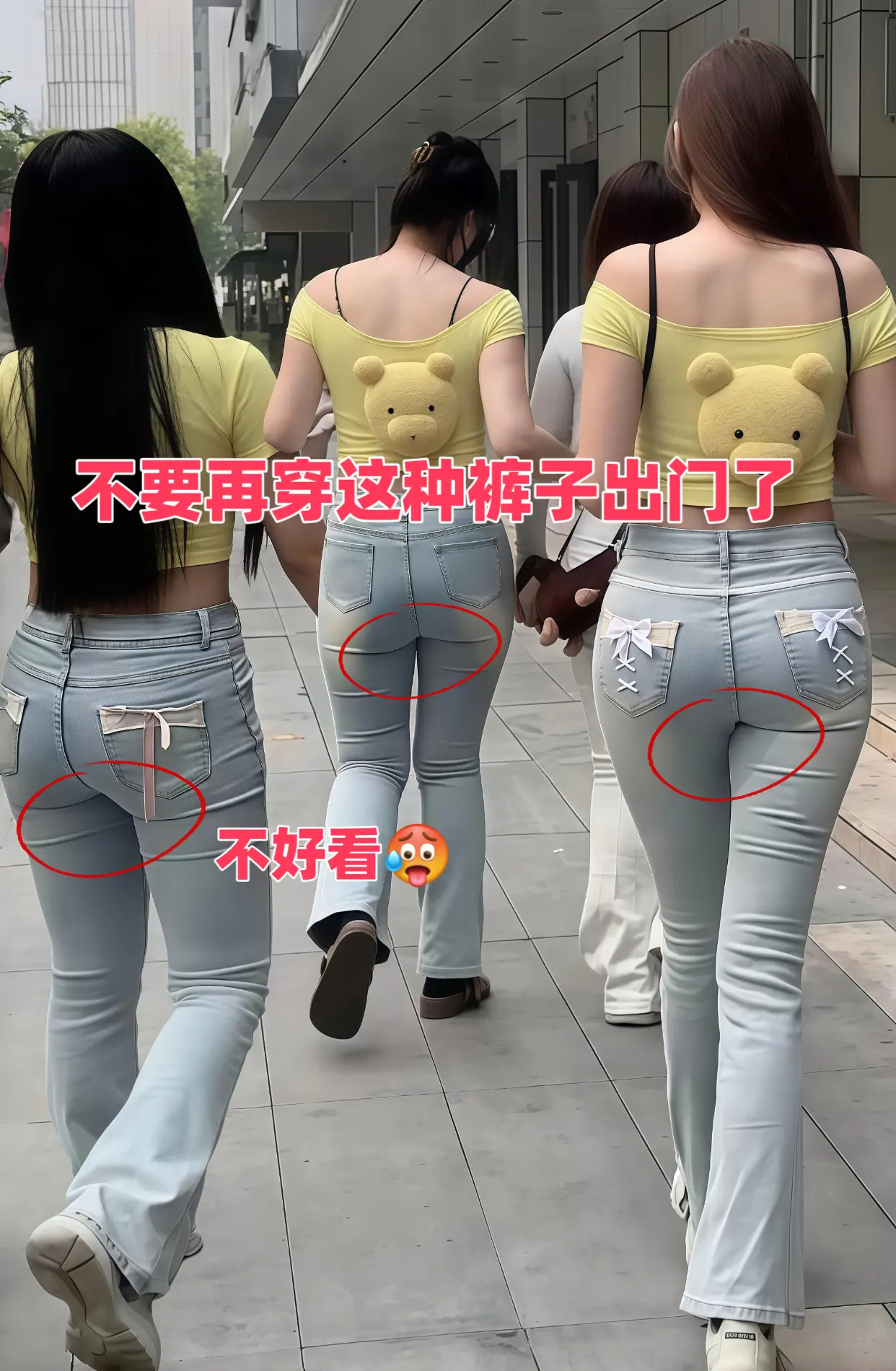 夏天穿这条自带肌理感的凉凉裤也好看了吧！它是这种自带褶皱的肌理面料，摸...