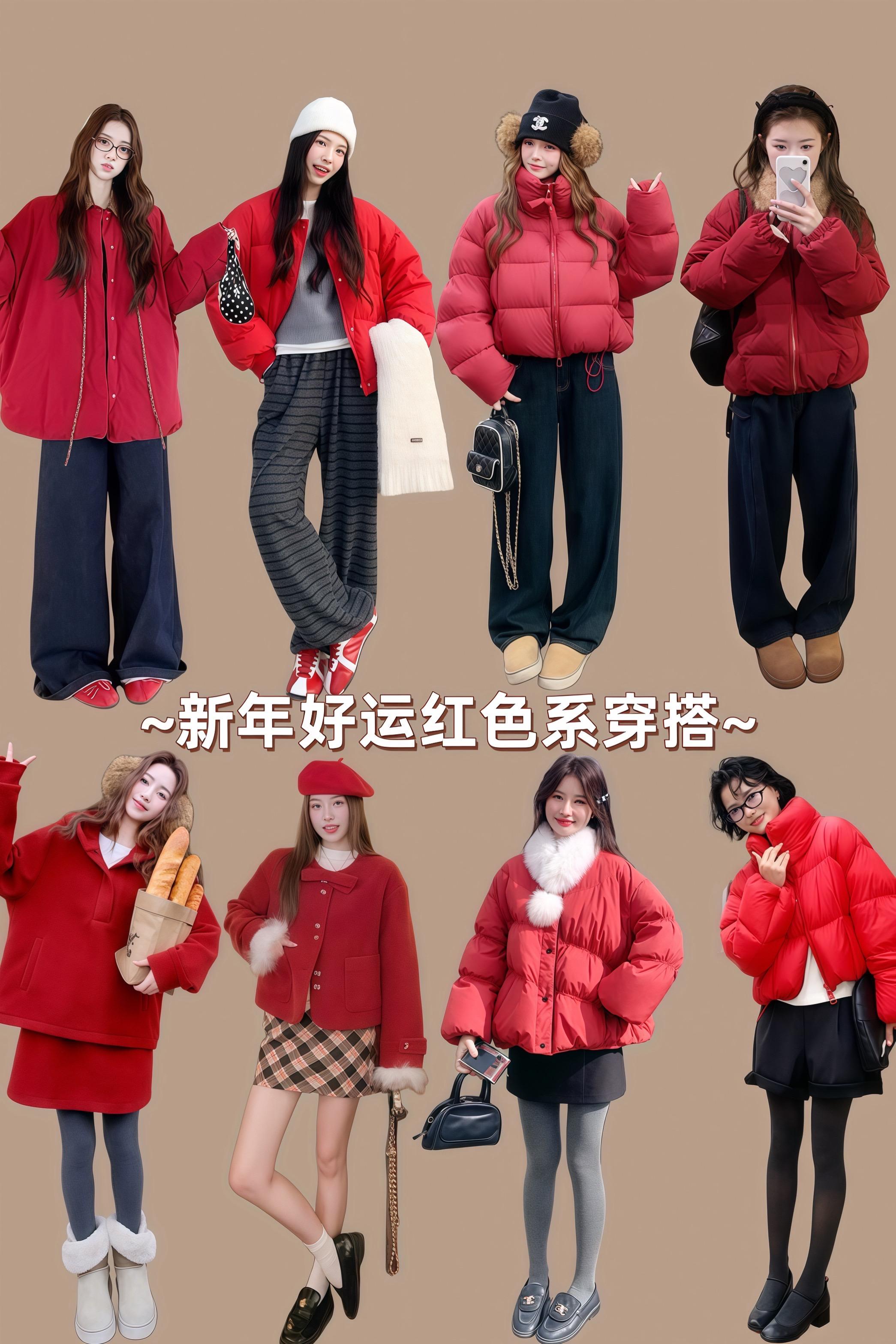 新年好运红我先穿上了 新年战袍 红色系 新年穿什么 时髦精