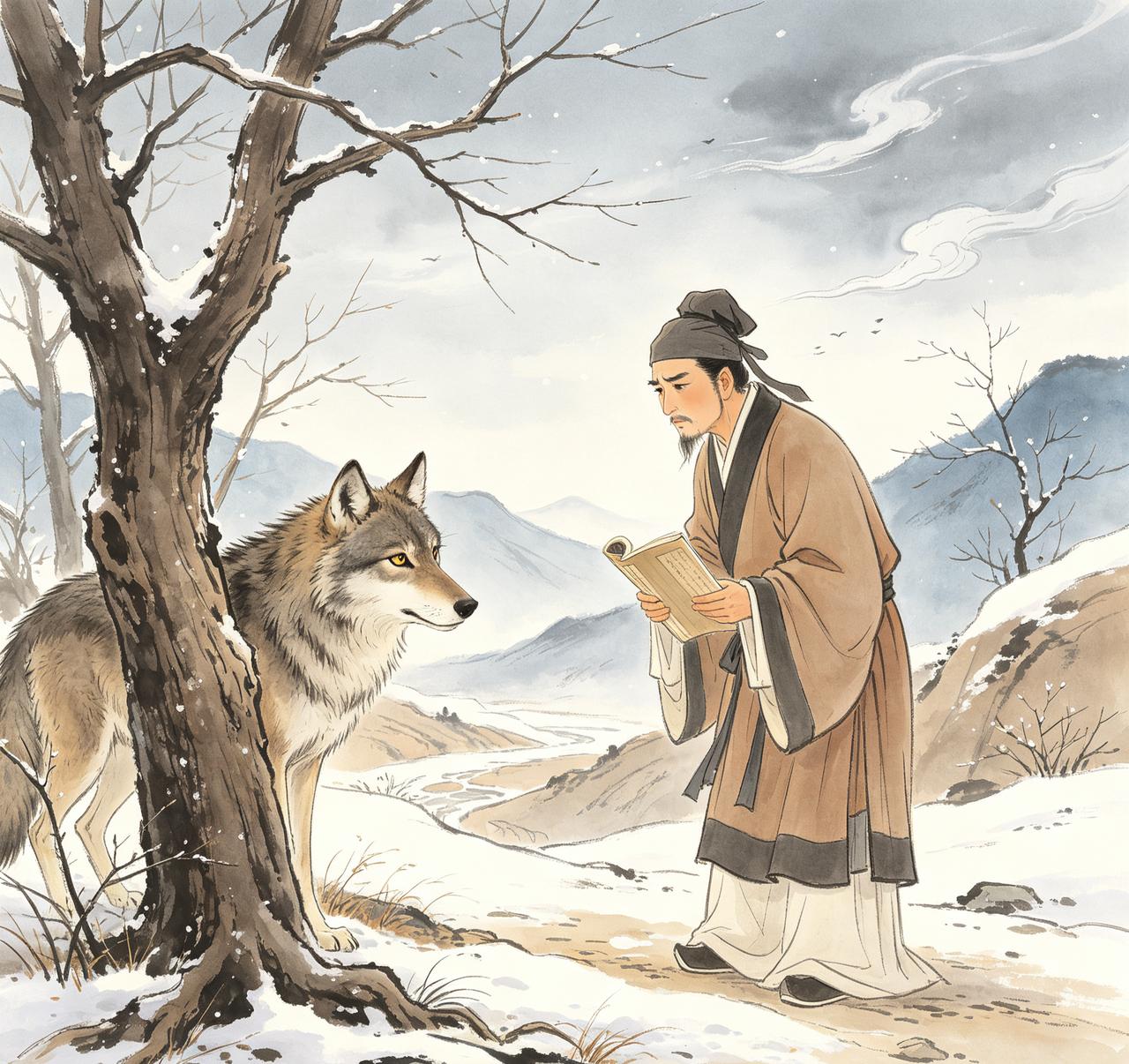 别再当东郭先生了。
东郭先生的故事，着实令人义愤填膺，既怨老先生的迂腐愚昧，也恨